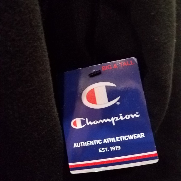 Champion Big & Tall Black Zip-Up Hoodie Sz 4XL - Picture 9 of 9